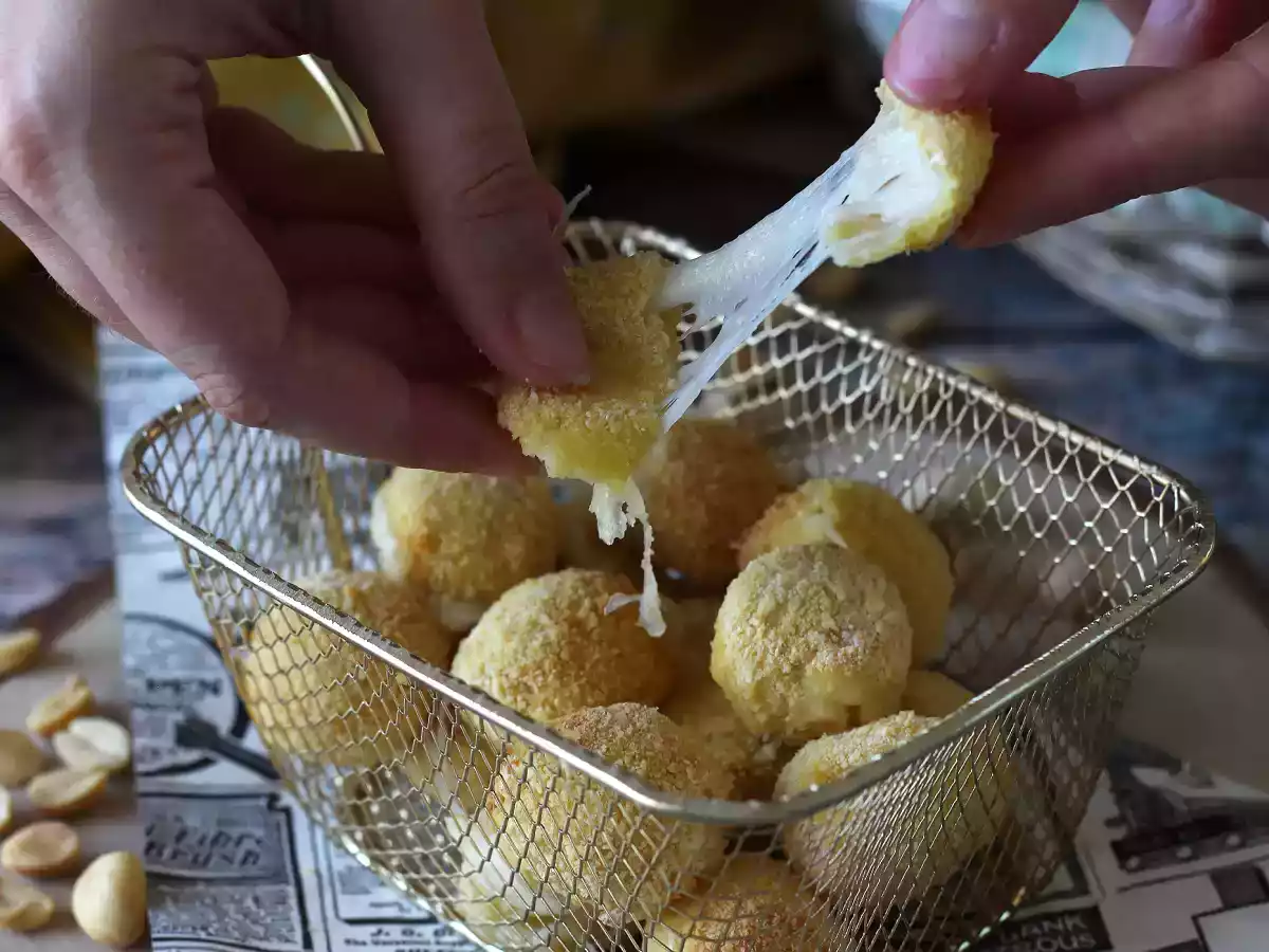 Mozzarelline in friggitrice ad aria