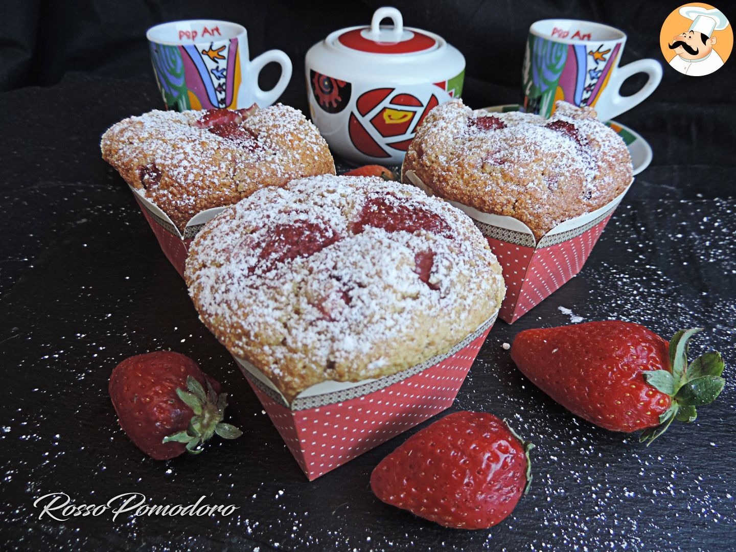 Muffin ricotta cocco e fragole (senza burro), Ricetta ...