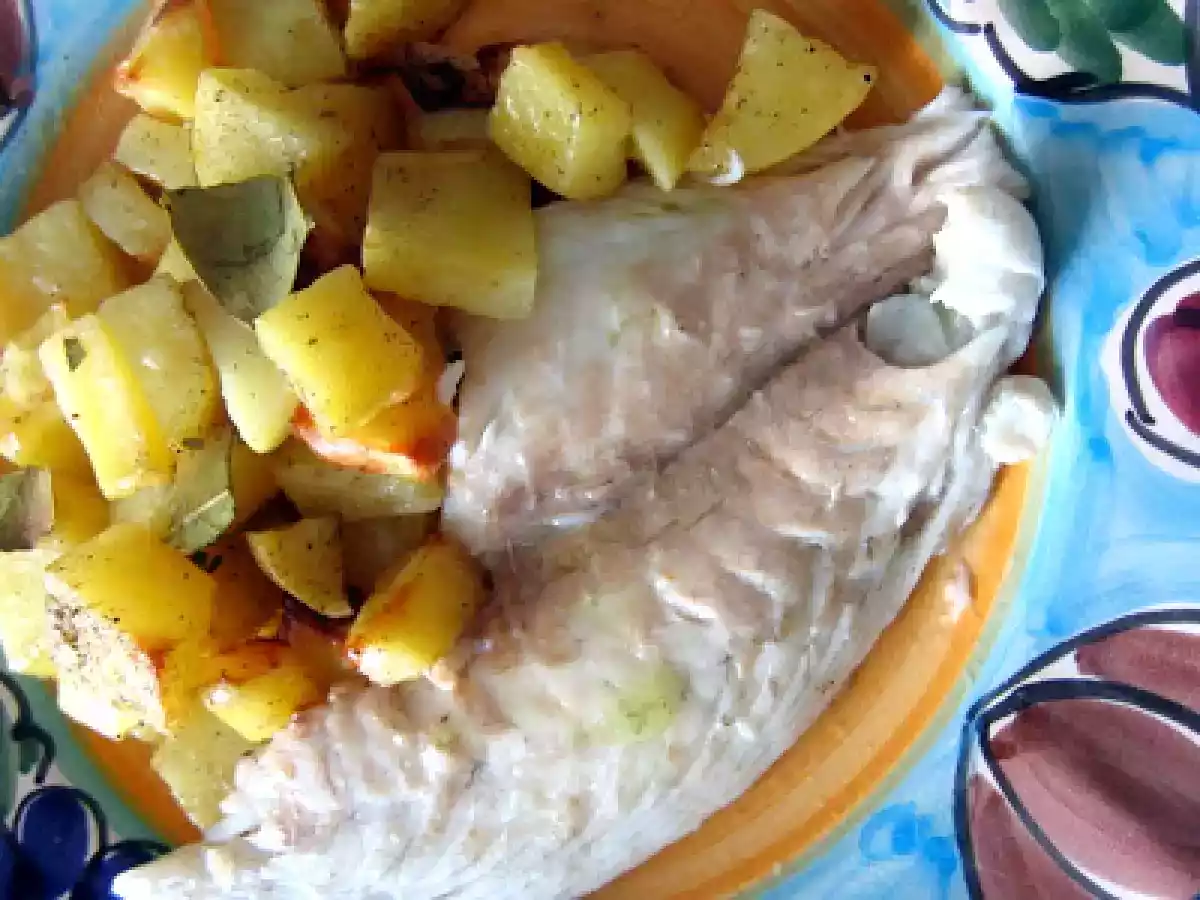 Orate al forno con patate all'aceto