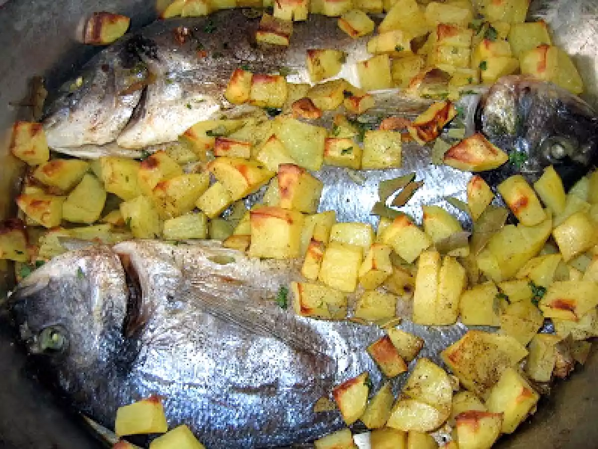 Orate al forno con patate all'aceto - foto 2