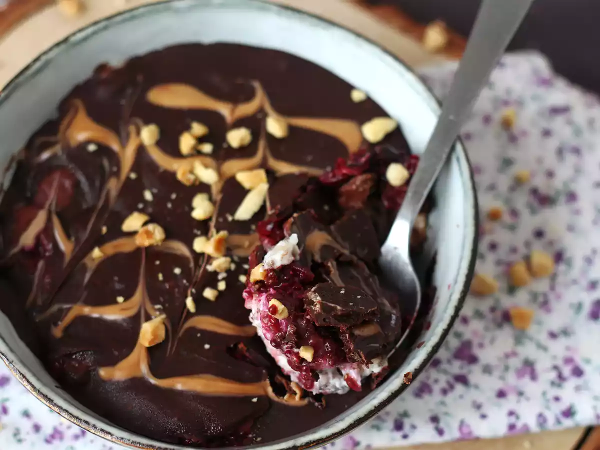 Overnight oat: avena, frutti rossi e cioccolato - foto 2