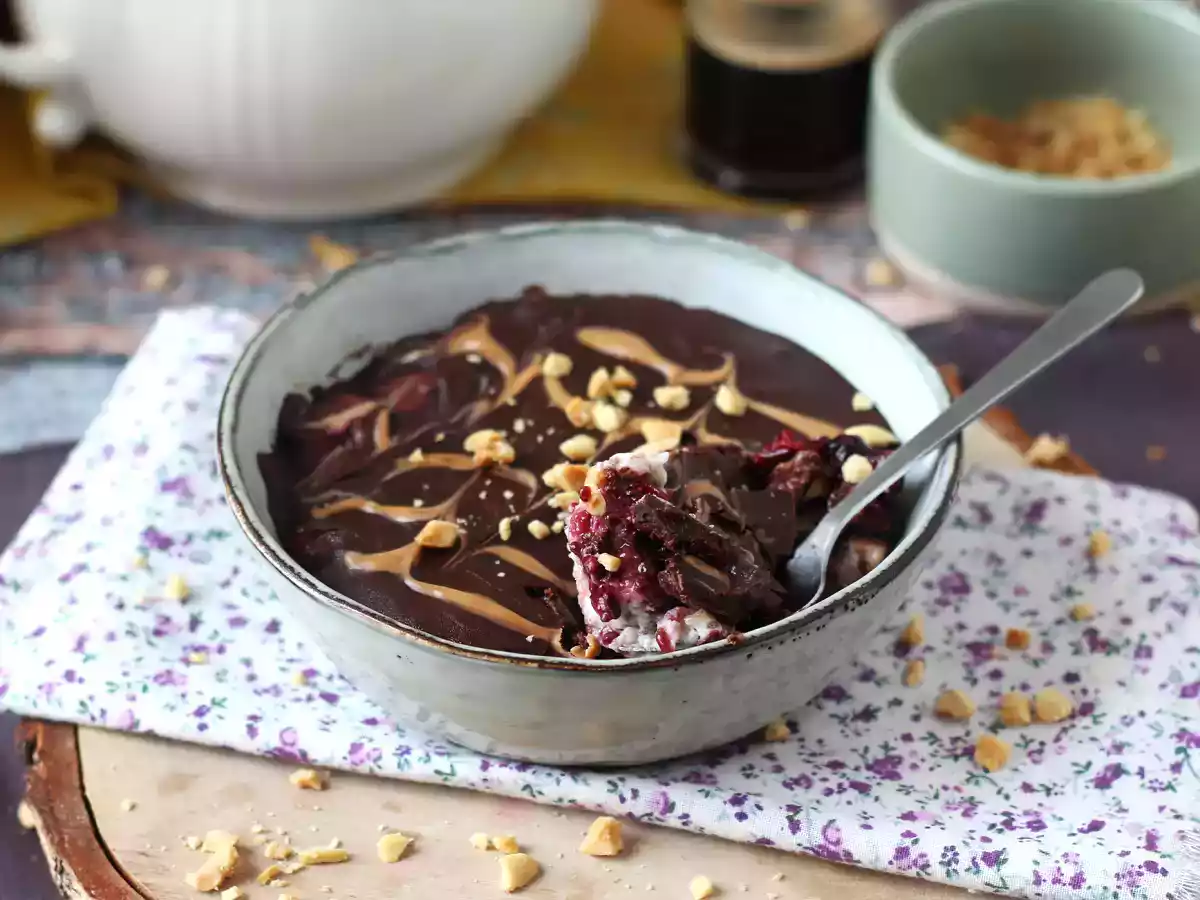 Overnight oat: avena, frutti rossi e cioccolato - foto 7