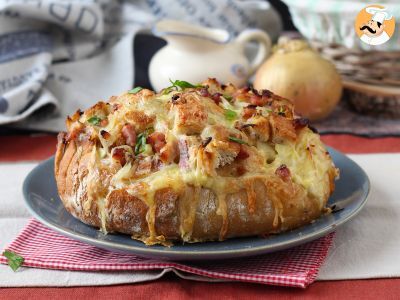 Pane ripieno con formaggio e pancetta - foto 4