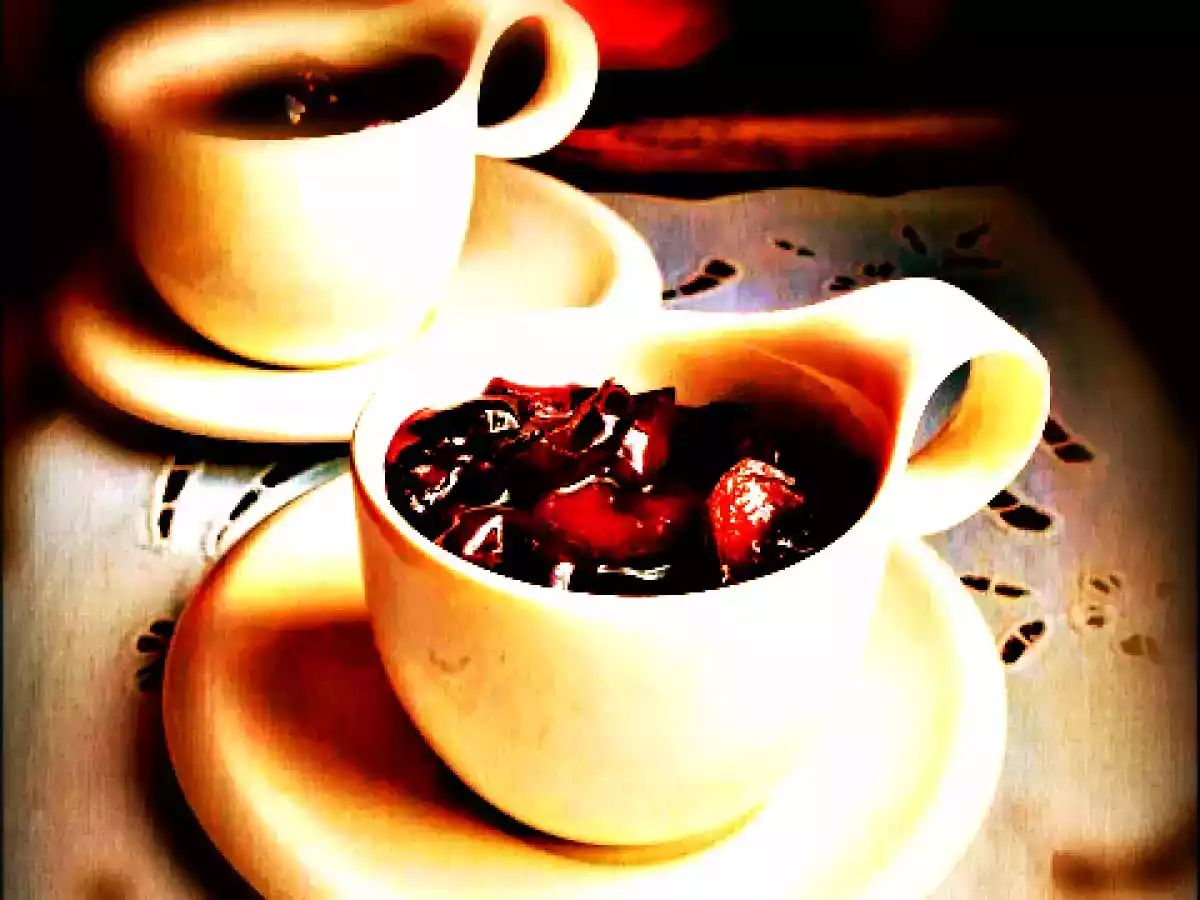 PANNA COTTA AL GELSOMINO CON CILIEGIE AL PORTO - foto 2