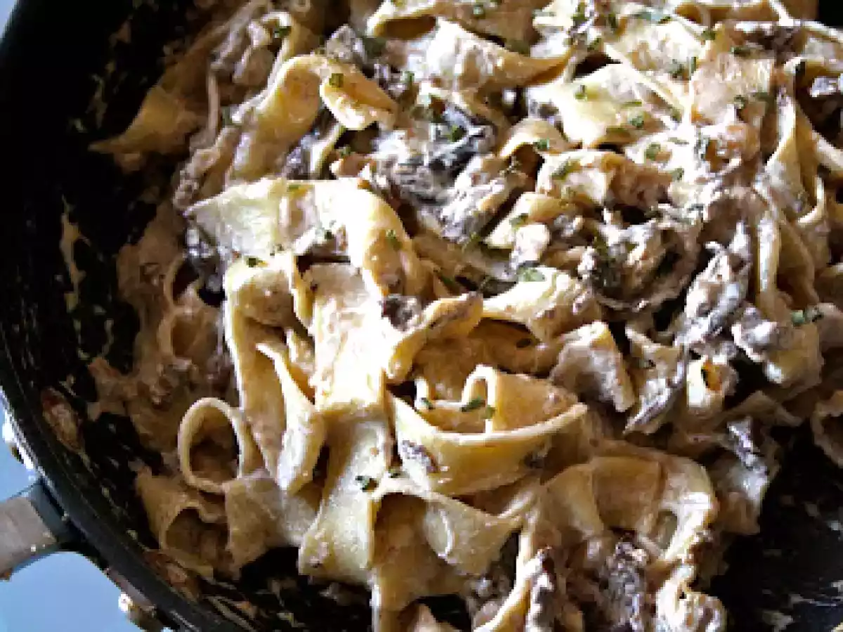 Pappardelle panna, funghi e nocciole - foto 2