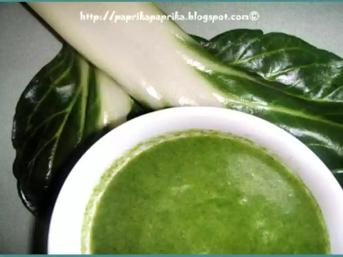 Passato di bietole da costa con crema di cocco _Kòkuszos màngoldkrèmleves - foto 2