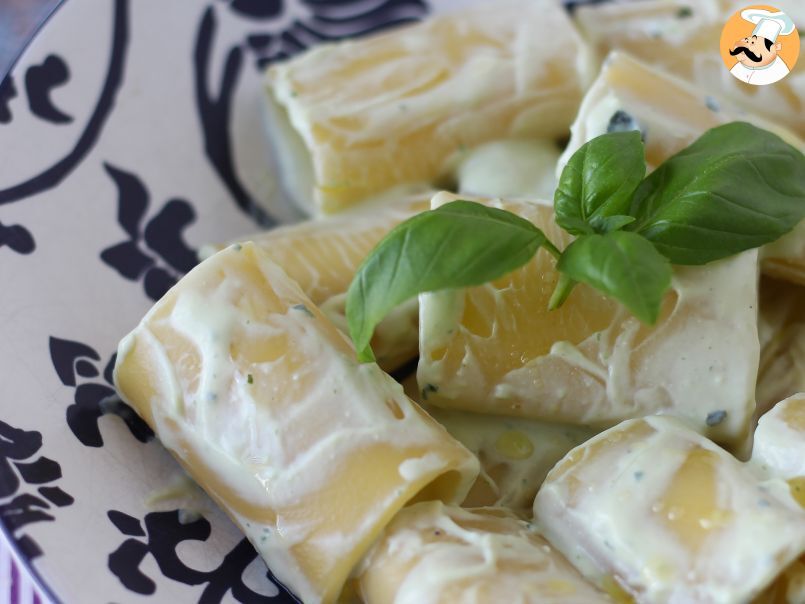 Pasta con crema di ricotta e basilico - foto 3