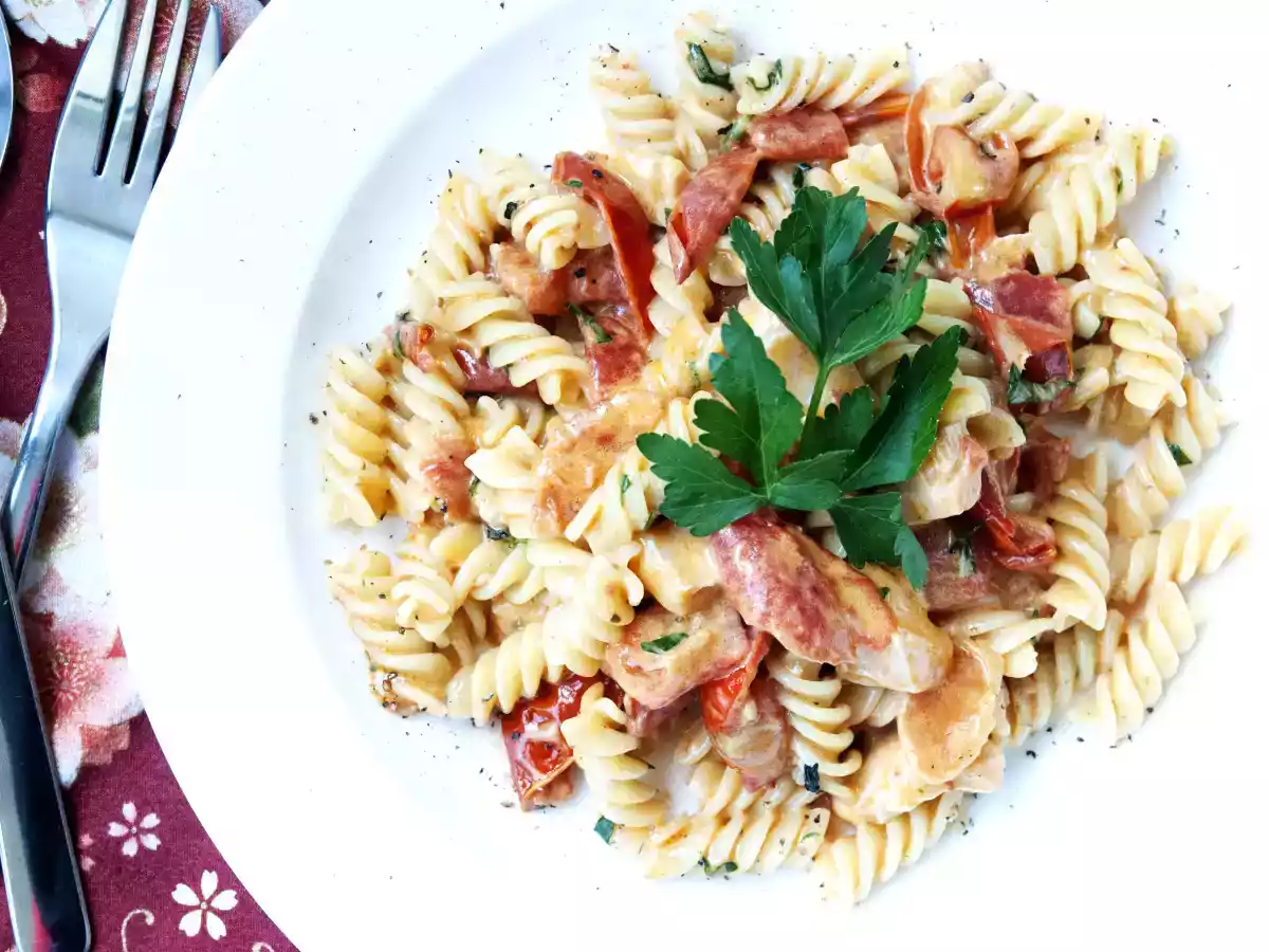 Pasta con il salmone cremosa - foto 2