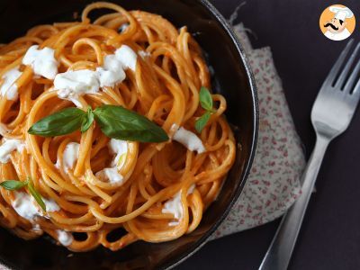 Pasta cremosa con burrata e pomodorini, foto 1