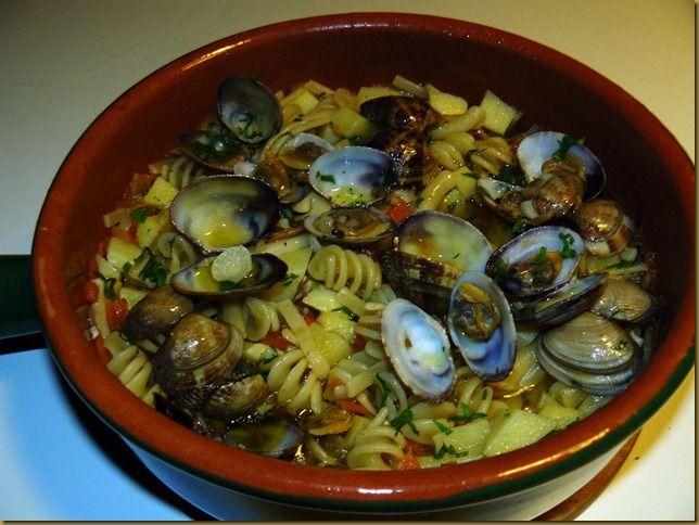 Pasta e patate con vongole, Ricetta Petitchef