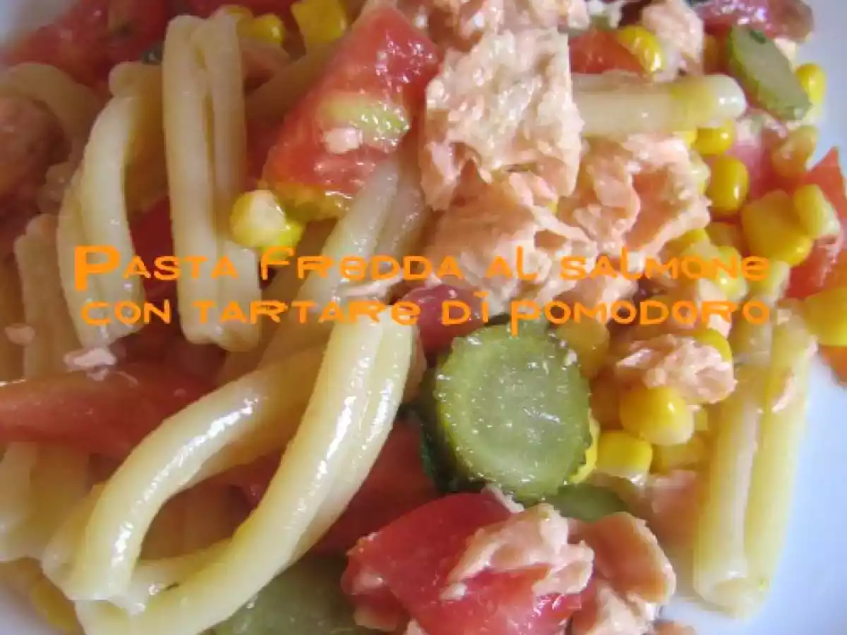 PASTA FREDDA AL SALMONE CON TARTARE DI POMODORO secondo ?Dolcipensieri? - foto 2