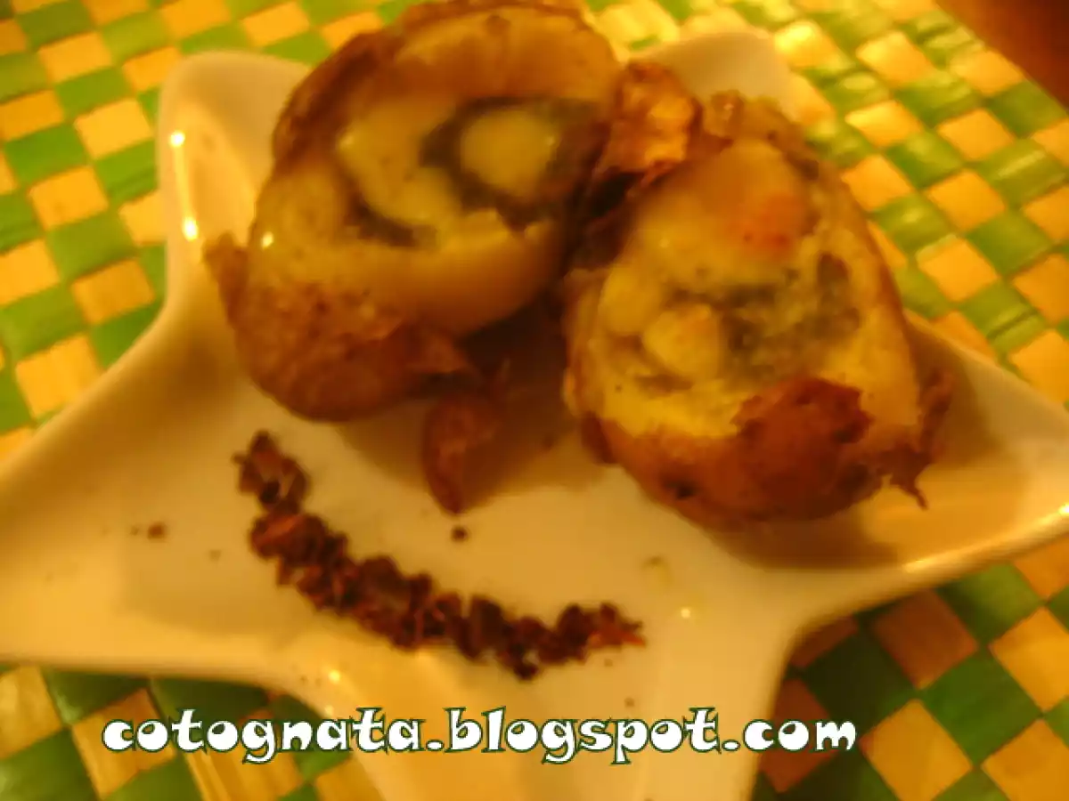 Patate al forno con pesto e caciotta dolce.....i colori del Natale... - foto 4
