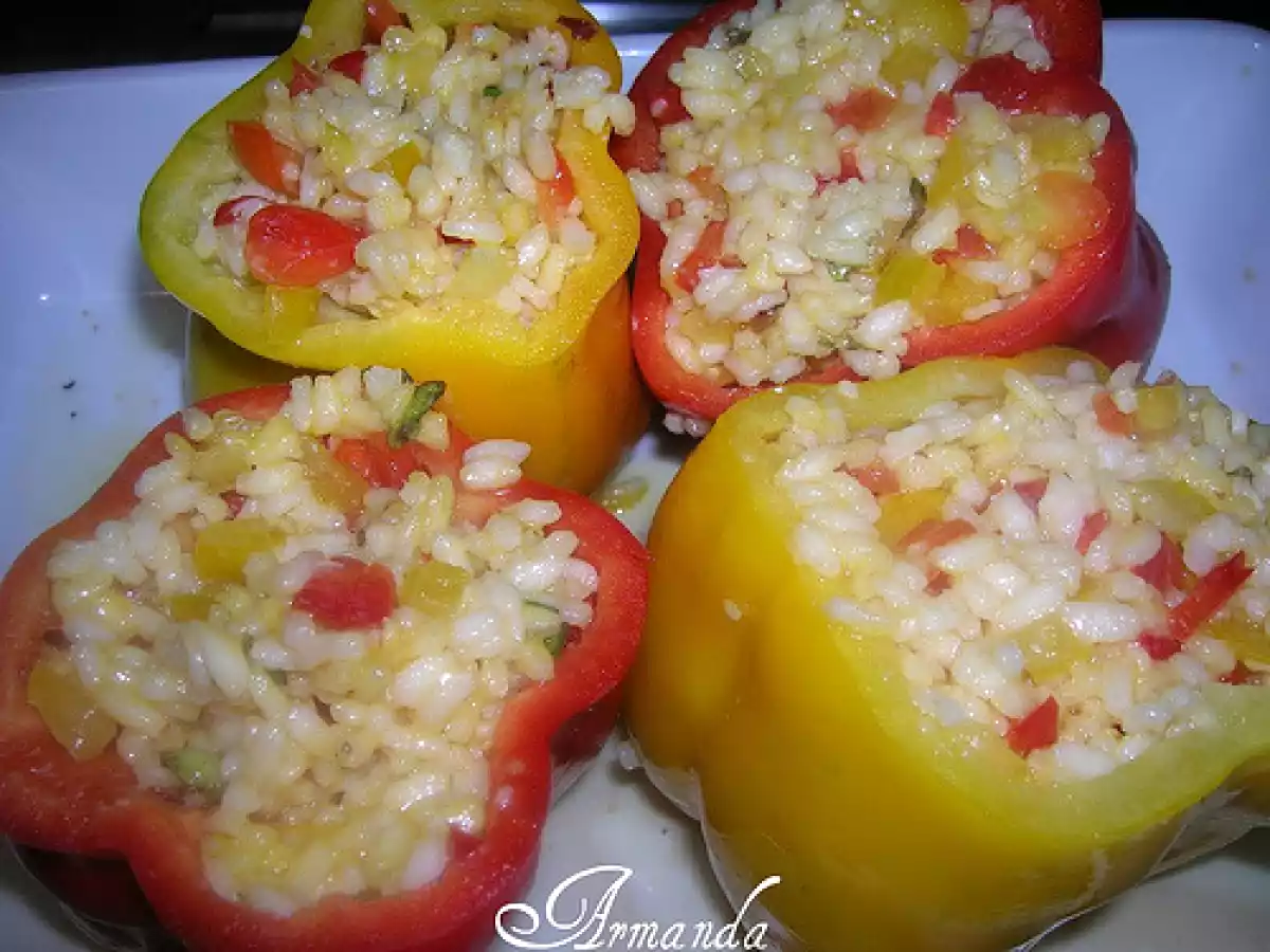 Peperoni ripieni di riso e scamorza - foto 2