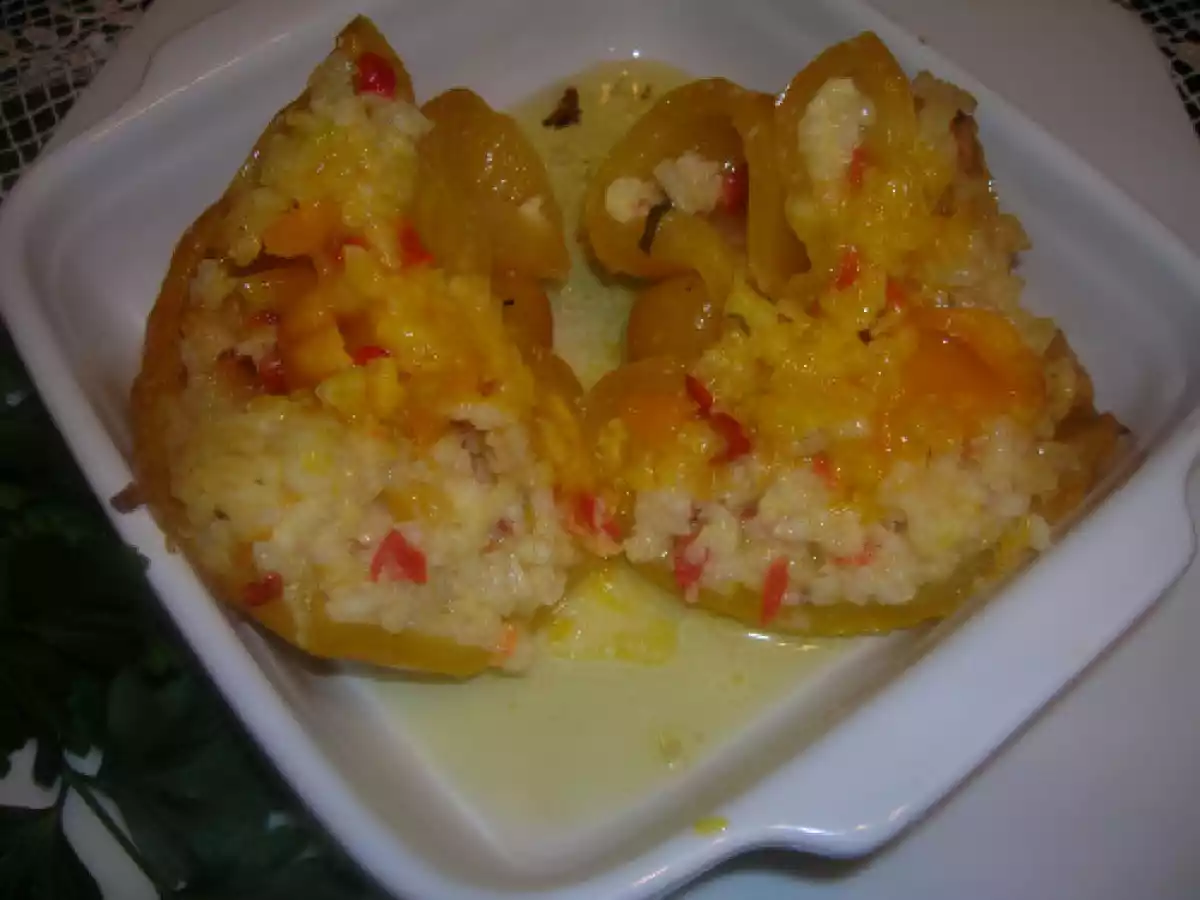 Peperoni ripieni di riso e scamorza - foto 5