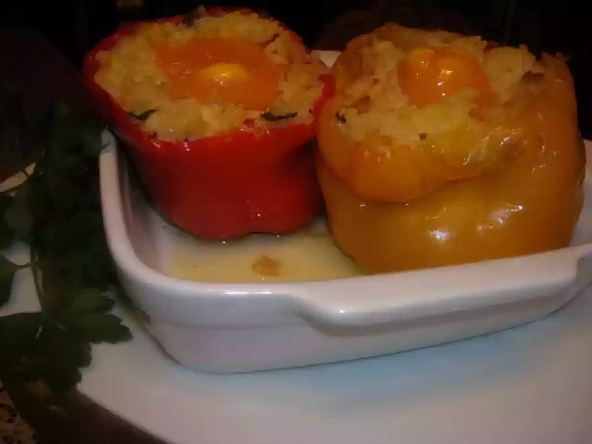 Peperoni ripieni di riso e scamorza - foto 6