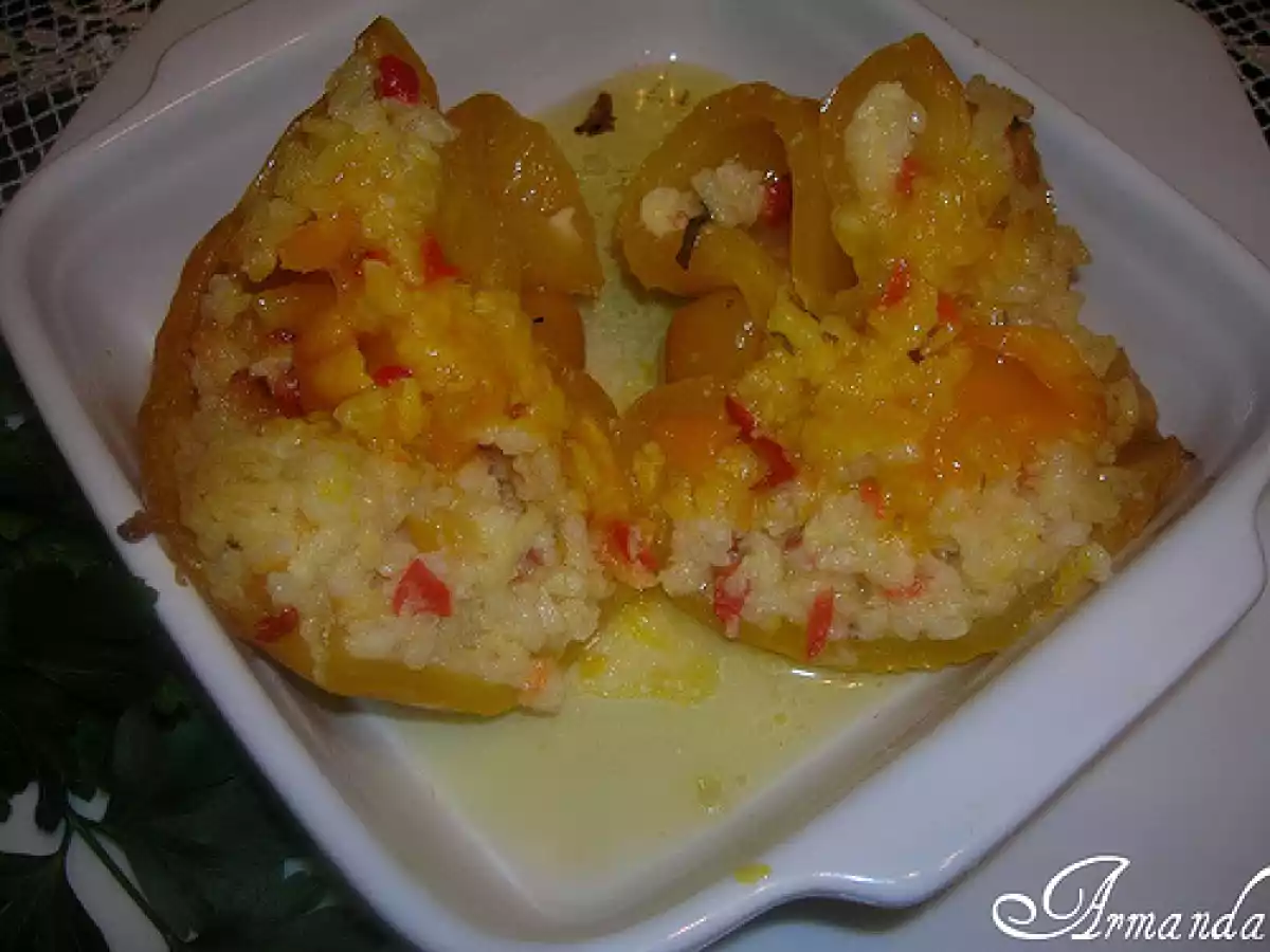 Peperoni ripieni di riso e scamorza - foto 7