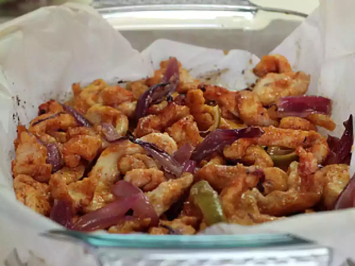 Pollo glassato con miele, paprica e lime