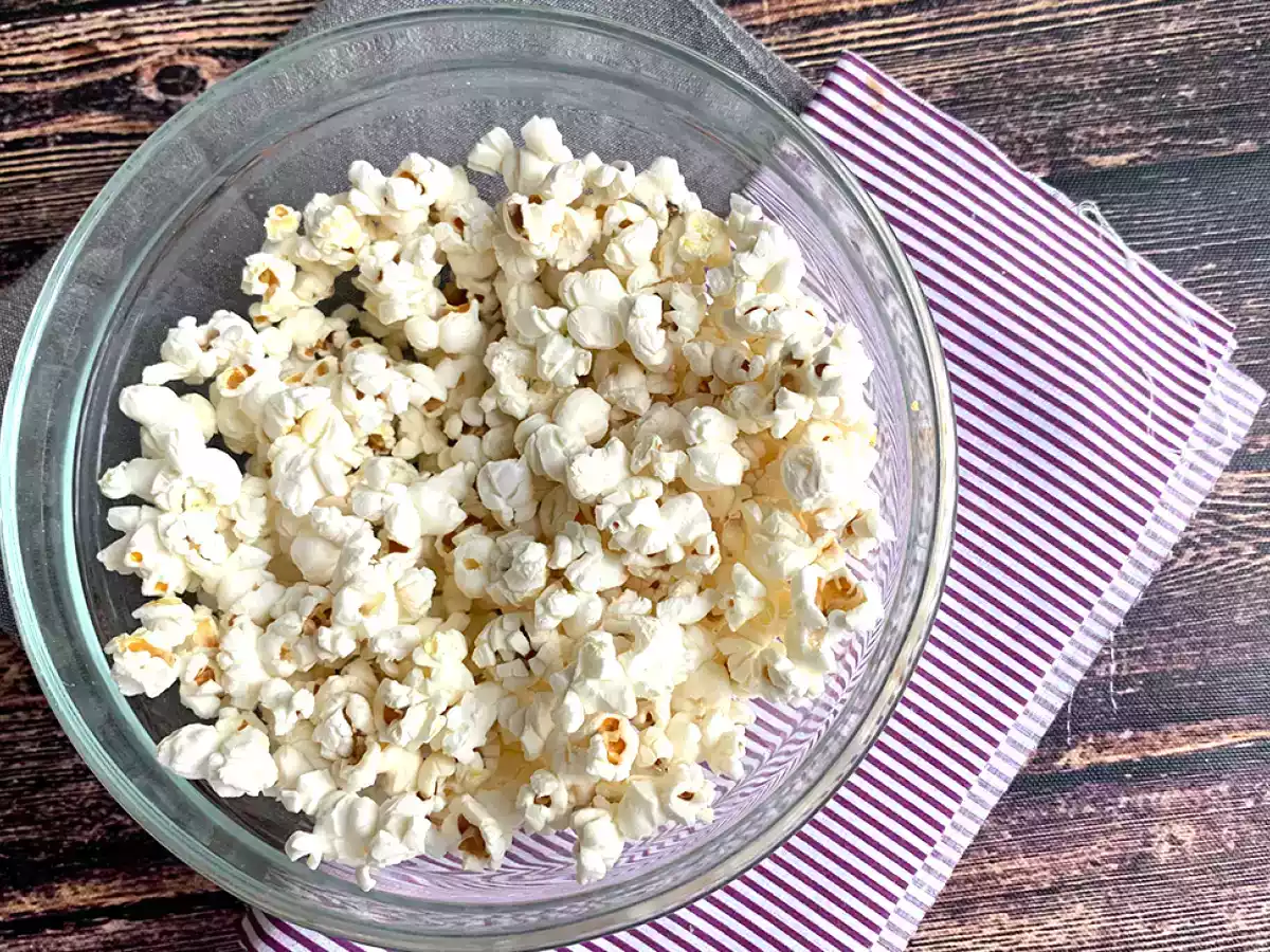 Pop corn al micronde: senza olio e senza burro