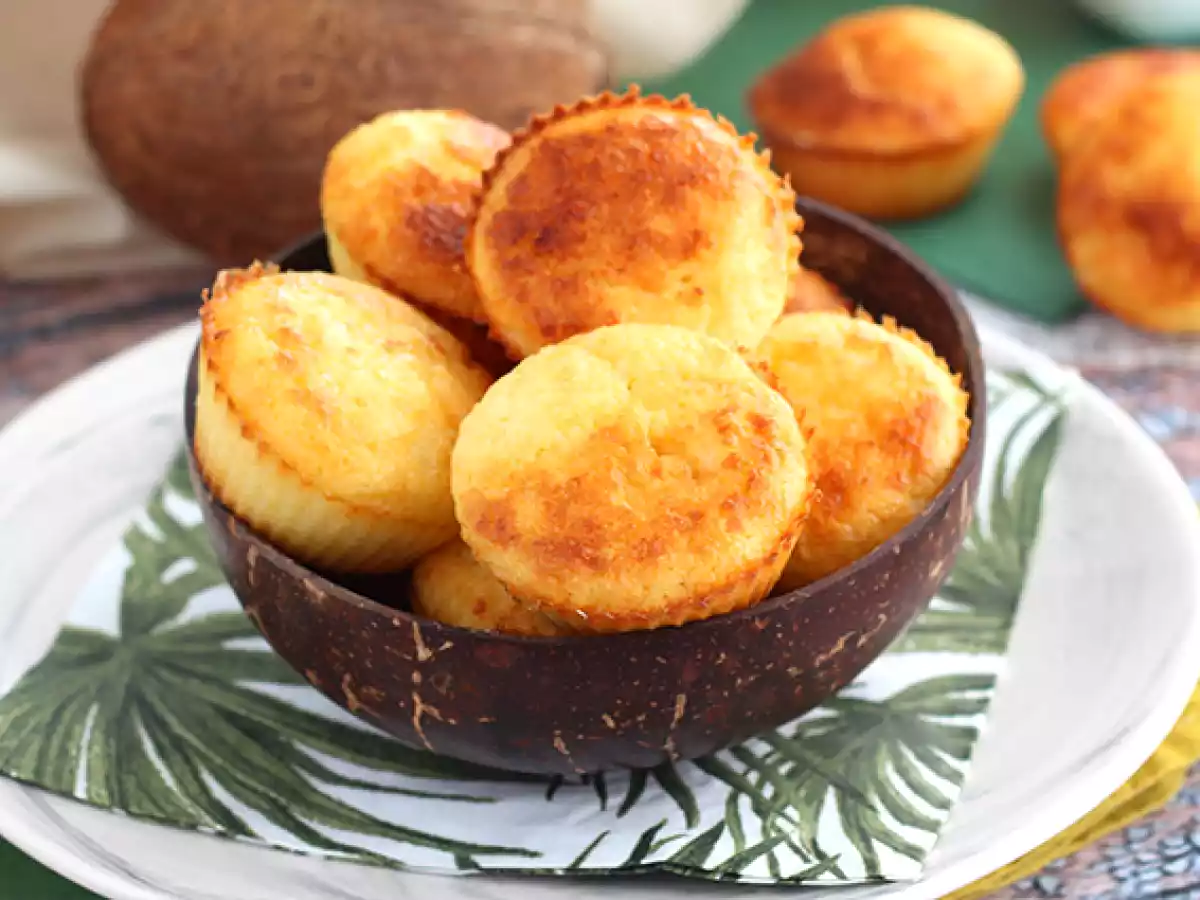 Queijadinhas - Muffin brasiliani al cocco