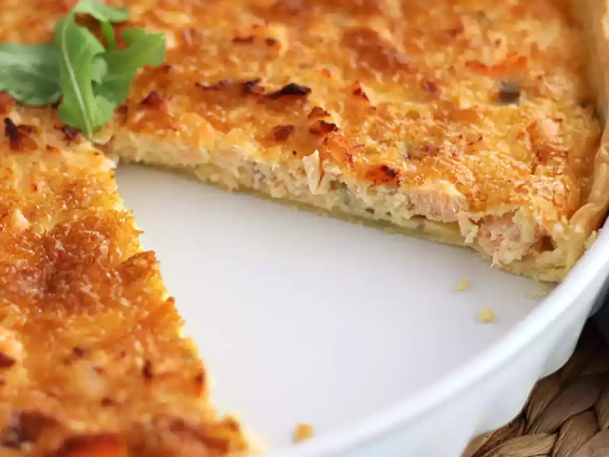 Quiche al salmone facile e veloce - foto 3