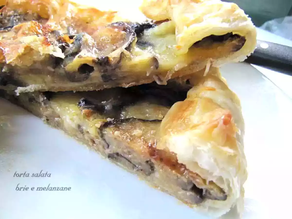 Quiche con melanzane e brie