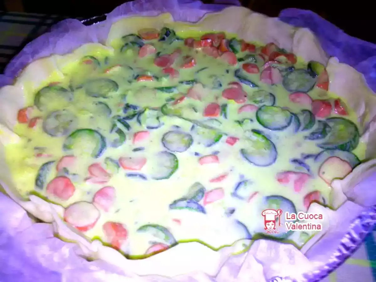 Quiche con zucchine e wurstel - foto 2
