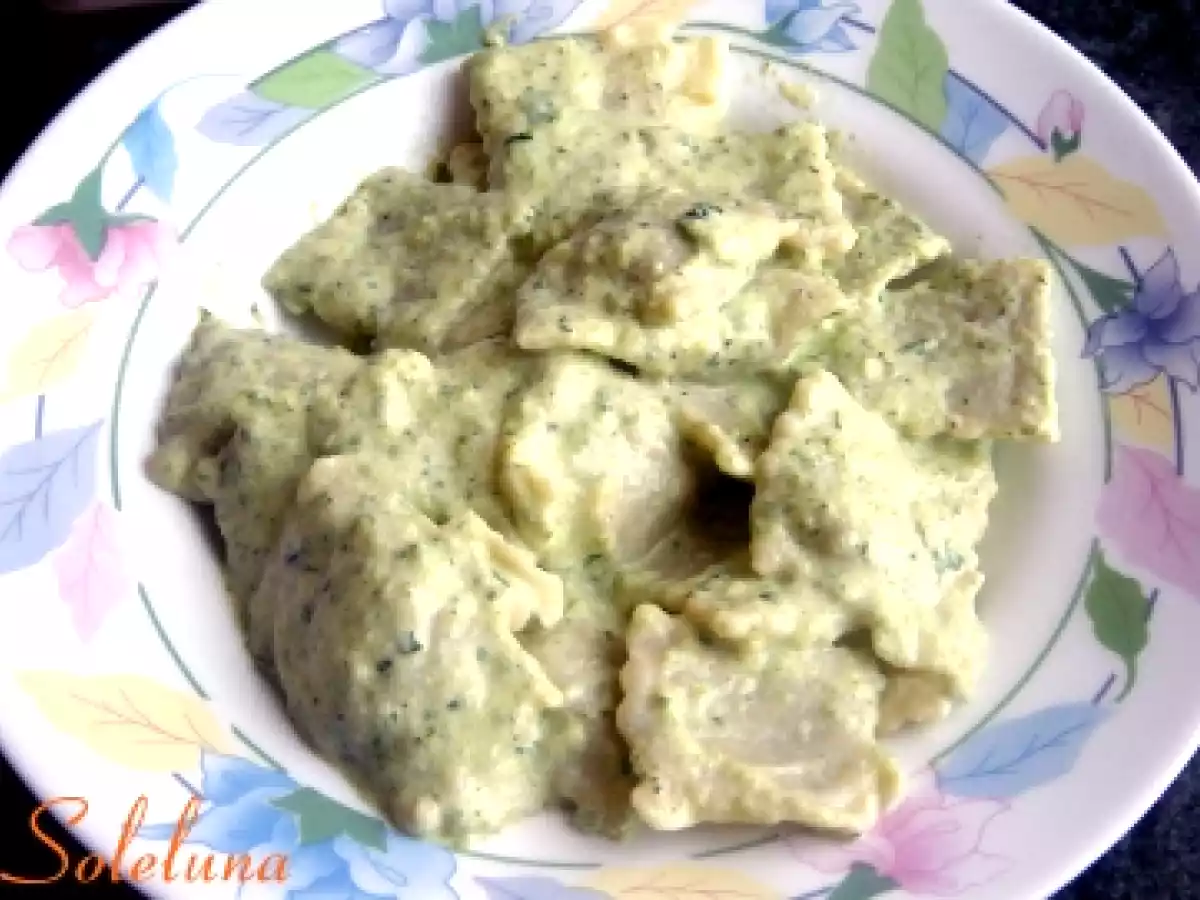 RAVIOLI DI BACCALA' CON SALSA DI ZUCCHINE - foto 2