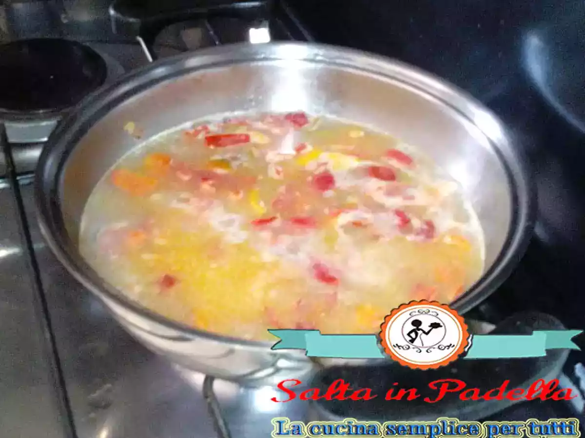 Risotto con peperoni e zafferano - foto 4