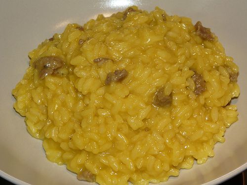 Risotto (giallo) con la salsiccia al finocchio, Ricetta ...