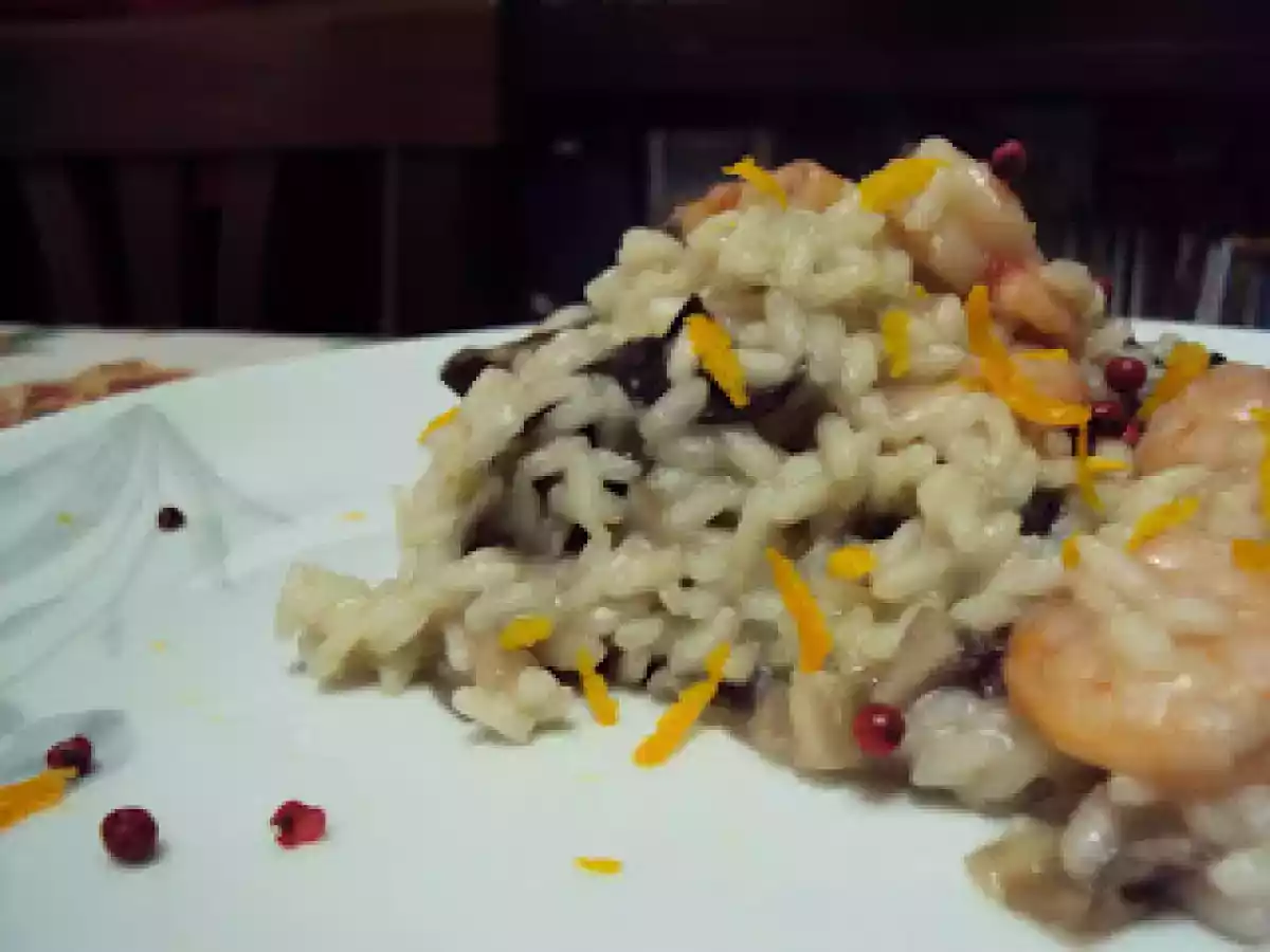 RISOTTO RADICCHIO E GAMBERI AL PROFUMO DI ARANCIA - foto 4