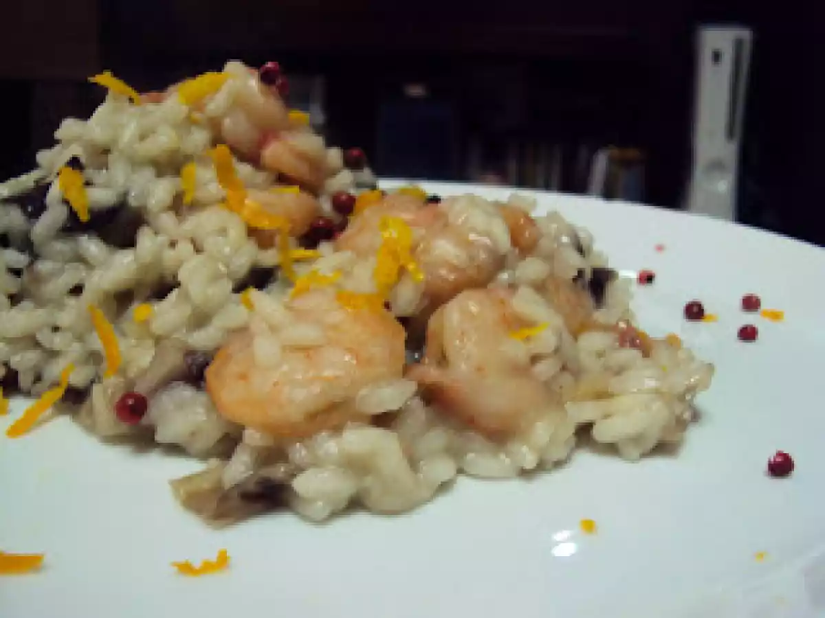 RISOTTO RADICCHIO E GAMBERI AL PROFUMO DI ARANCIA - foto 5