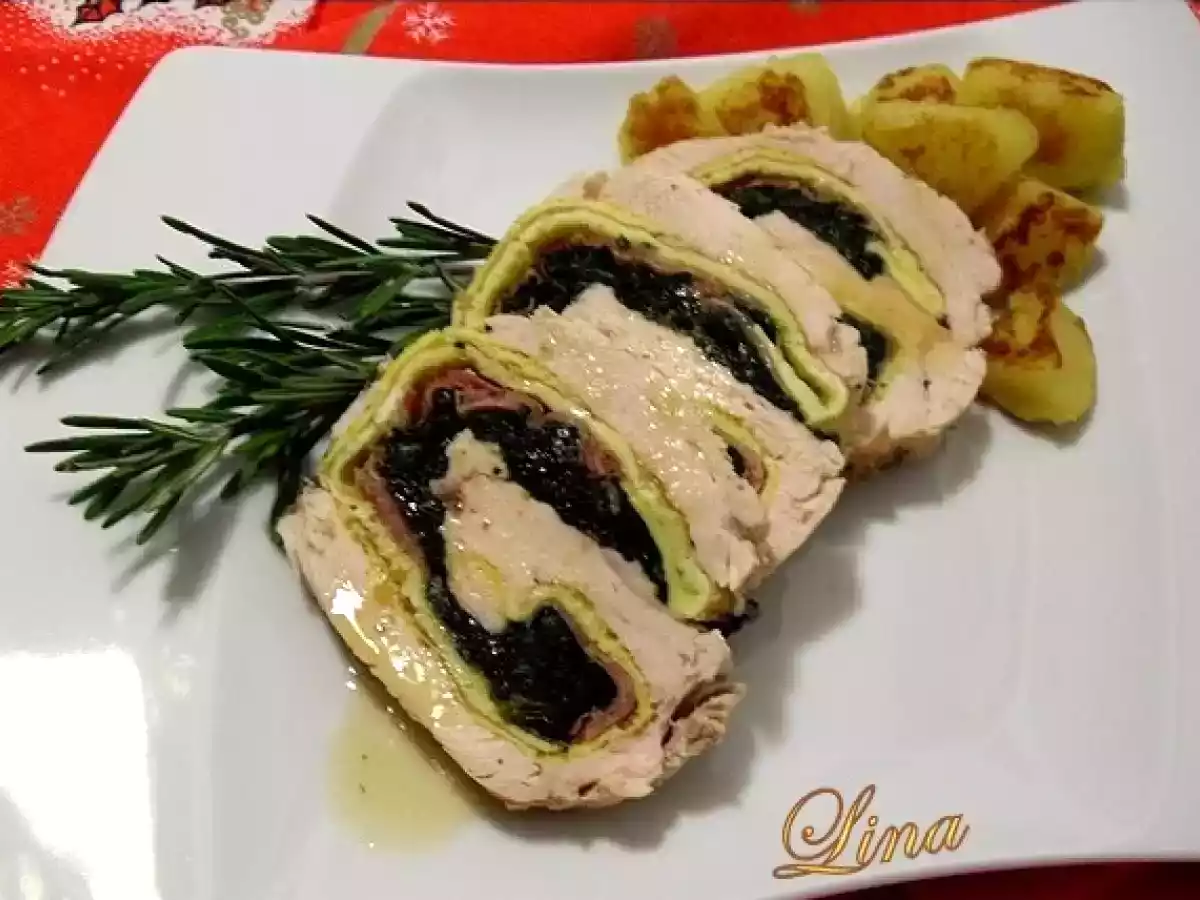 Rotolo di tacchino ripieno in pentola a pressione