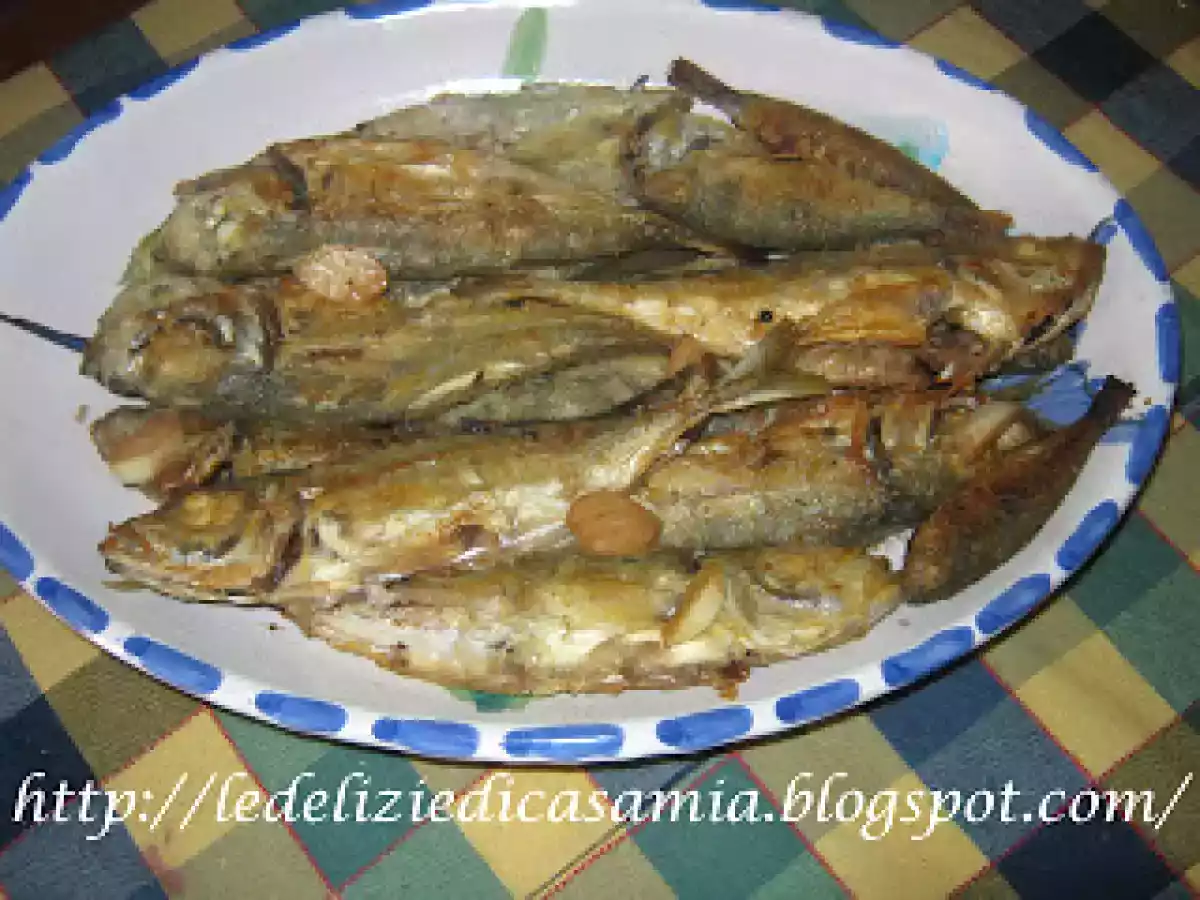 Sauri o Sugarelli all'agghiata'':ricetta tipica di casa mia