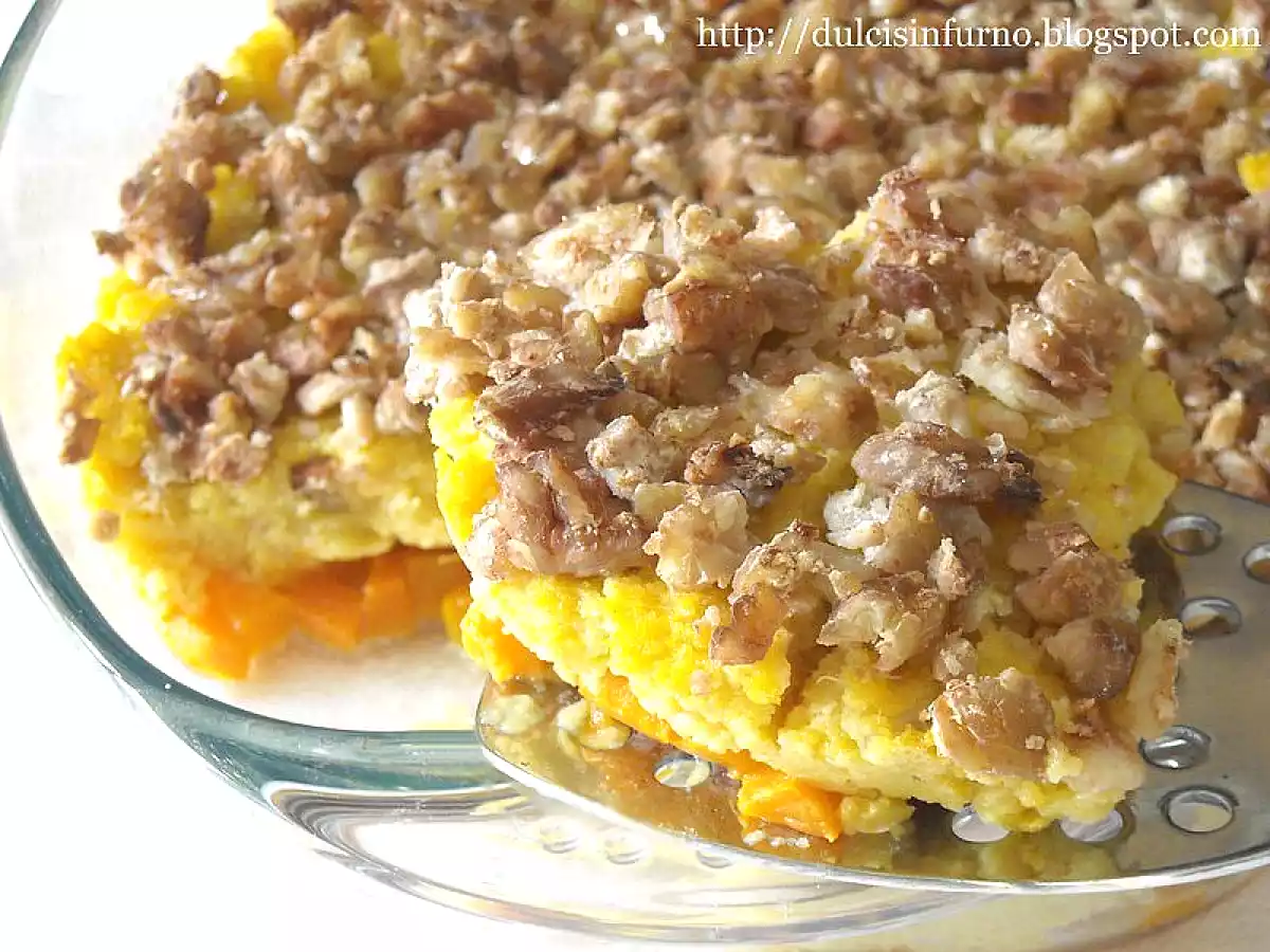 Sformato di Polenta ai Funghi con Castagne e Zucca