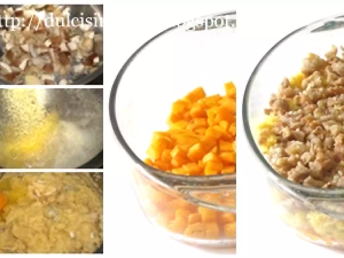 Sformato di Polenta ai Funghi con Castagne e Zucca - foto 2