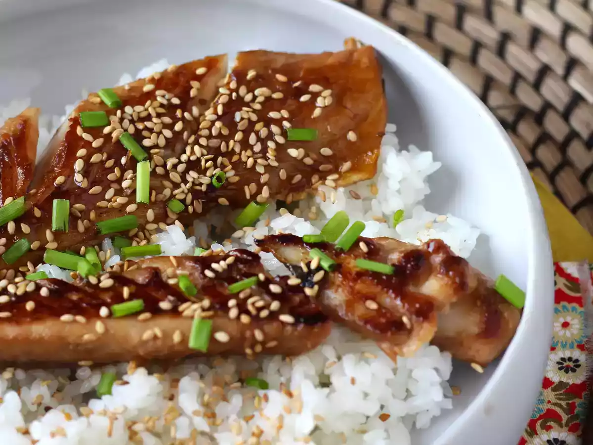 Sgombro glassato con salsa di soia e miele - foto 5