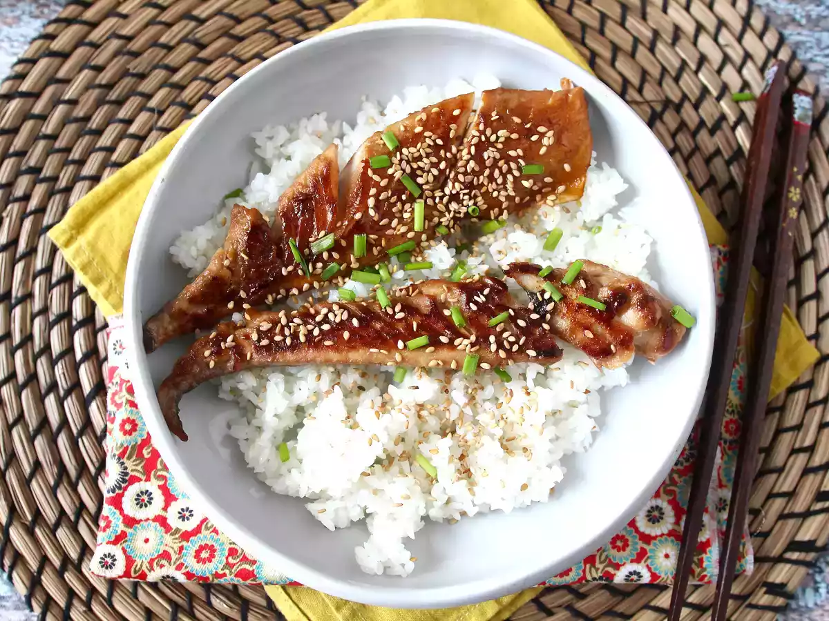 Sgombro glassato con salsa di soia e miele - foto 6