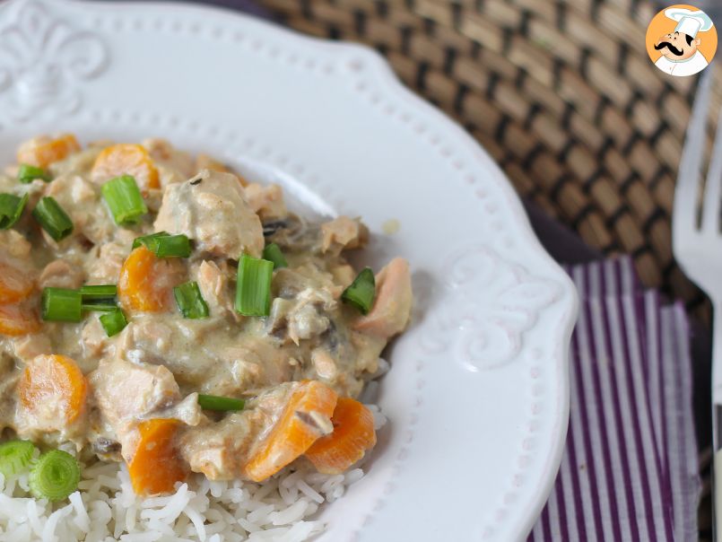 Spezzatino di salmone con funghi e carote - foto 6