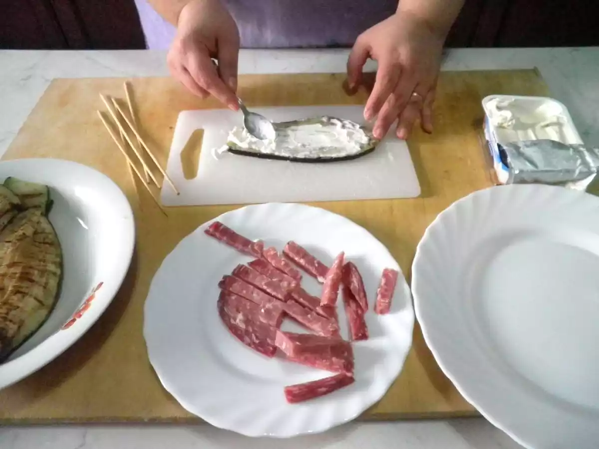 Spiedini con il Golfetta arrotolato con zucchine e melanzane grigliate - foto 2