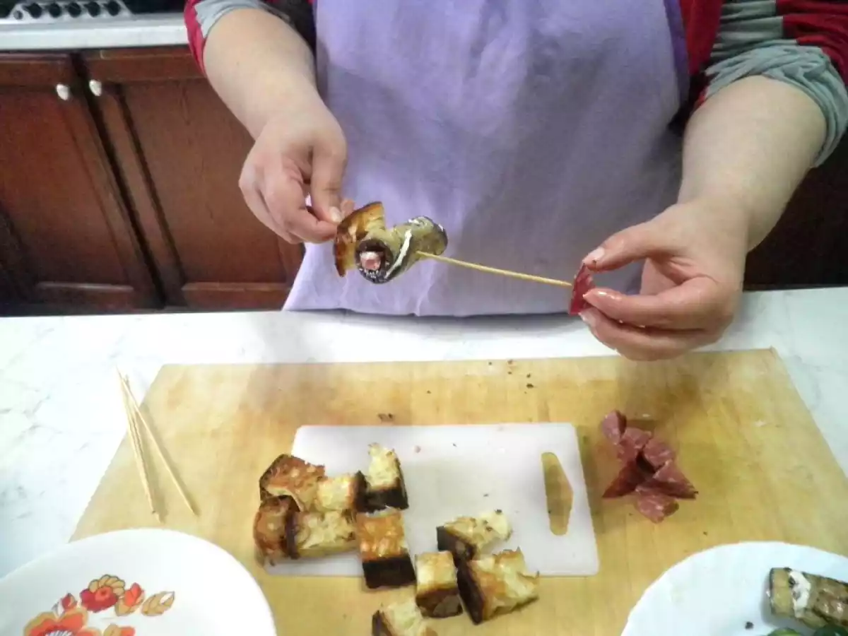 Spiedini con il Golfetta arrotolato con zucchine e melanzane grigliate - foto 8