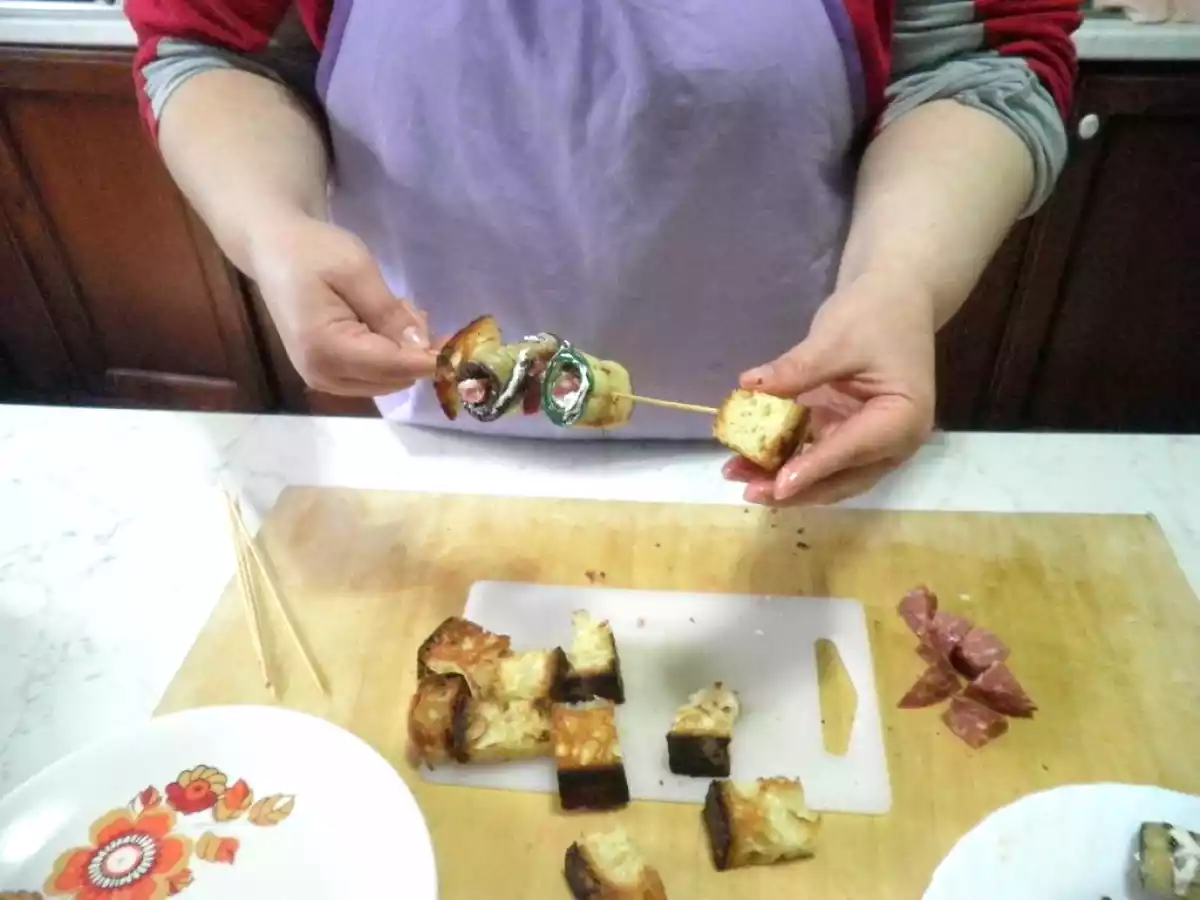 Spiedini con il Golfetta arrotolato con zucchine e melanzane grigliate - foto 10