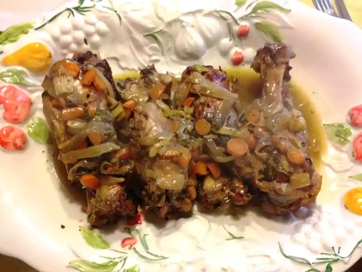 STINCO DI MAIALE AL FORNO CON VERDURE - foto 5