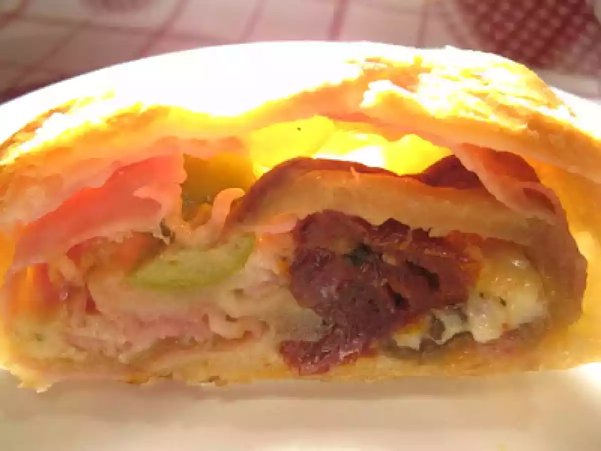 Strudel salato alle verdure grigliate e........