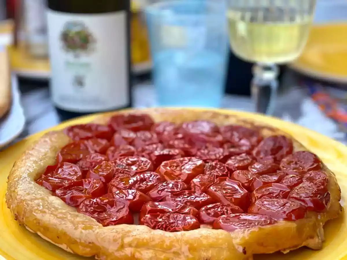 Tarte tatin, torta rovesciata con i pomodori