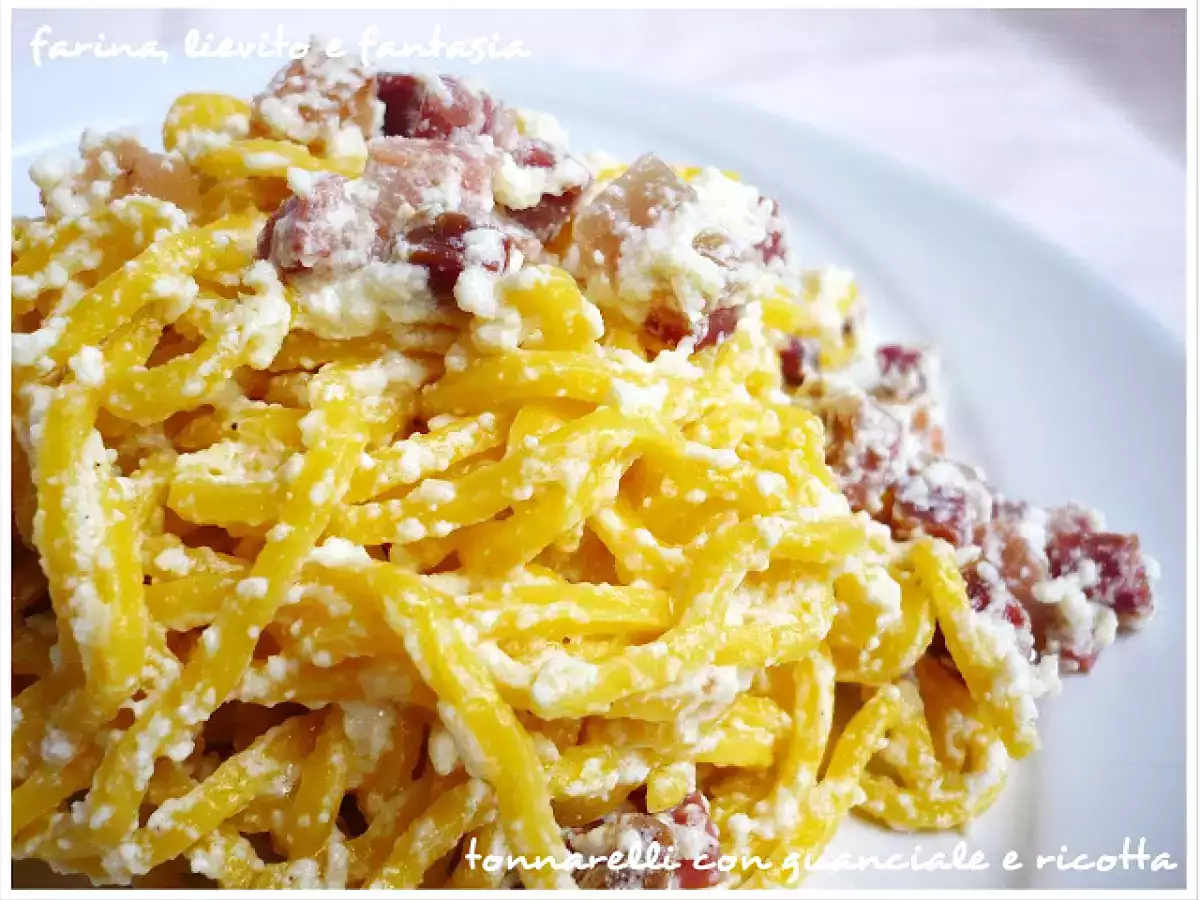 Tonnarelli con guanciale e ricotta: la ricetta irresistibile pronta in 15 minuti
