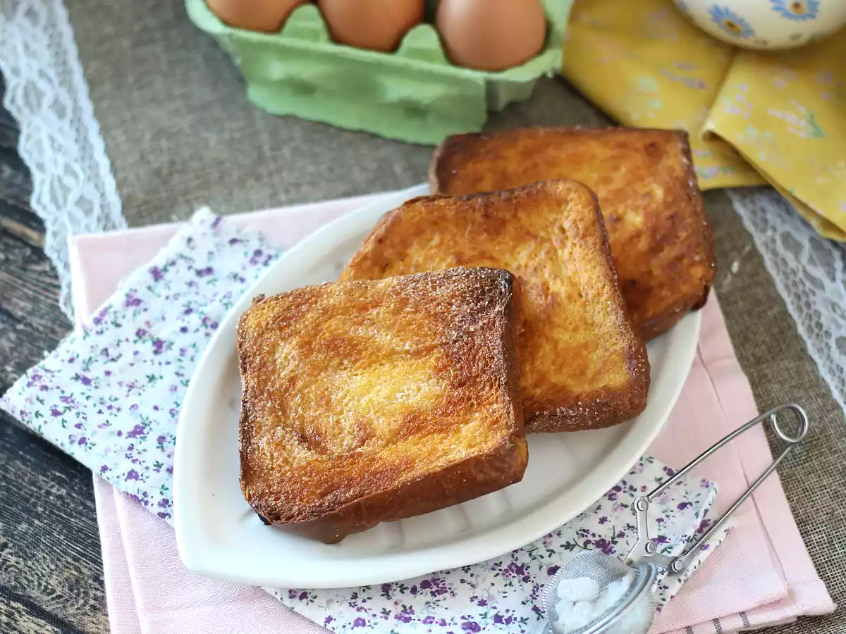 Torrijas in friggitrice ad aria con pan brioche: il dolce spagnolo che diventa ancora più goloso - foto 2