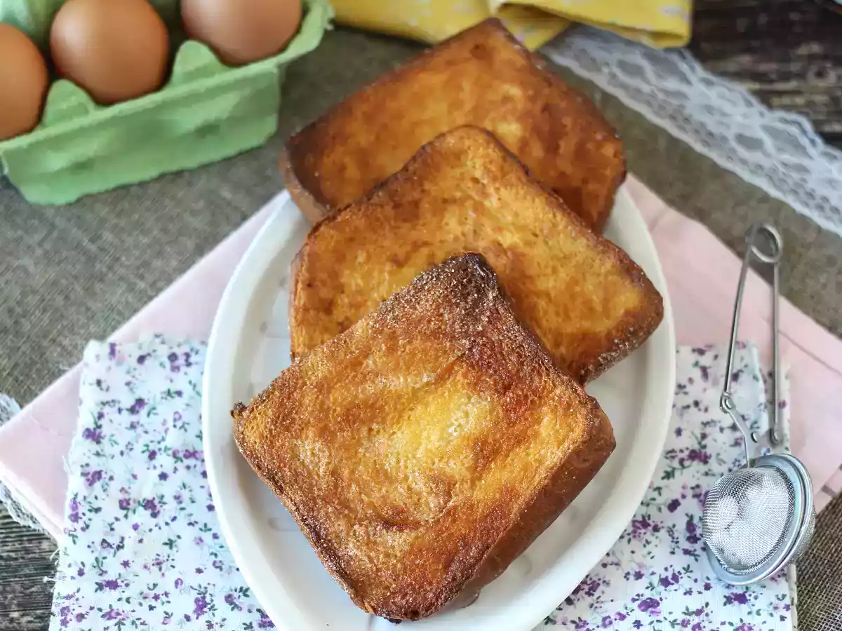 Torrijas in friggitrice ad aria con pan brioche: il dolce spagnolo che diventa ancora più goloso - foto 6