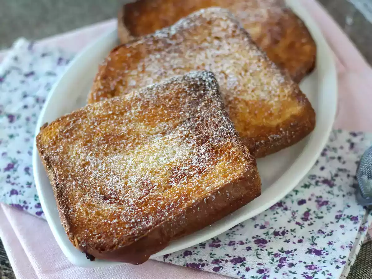 Torrijas in friggitrice ad aria con pan brioche: il dolce spagnolo che diventa ancora più goloso - foto 7