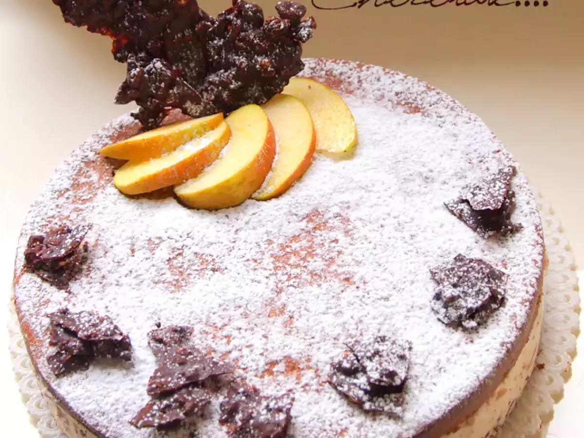Torta ricotta mele e cioccolato - foto 3