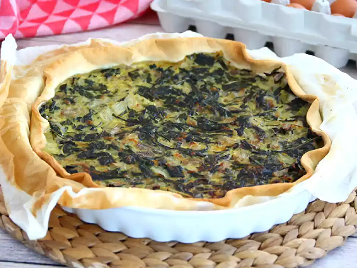 Torta salata con bietole ed Emmental, ricetta vegetariana